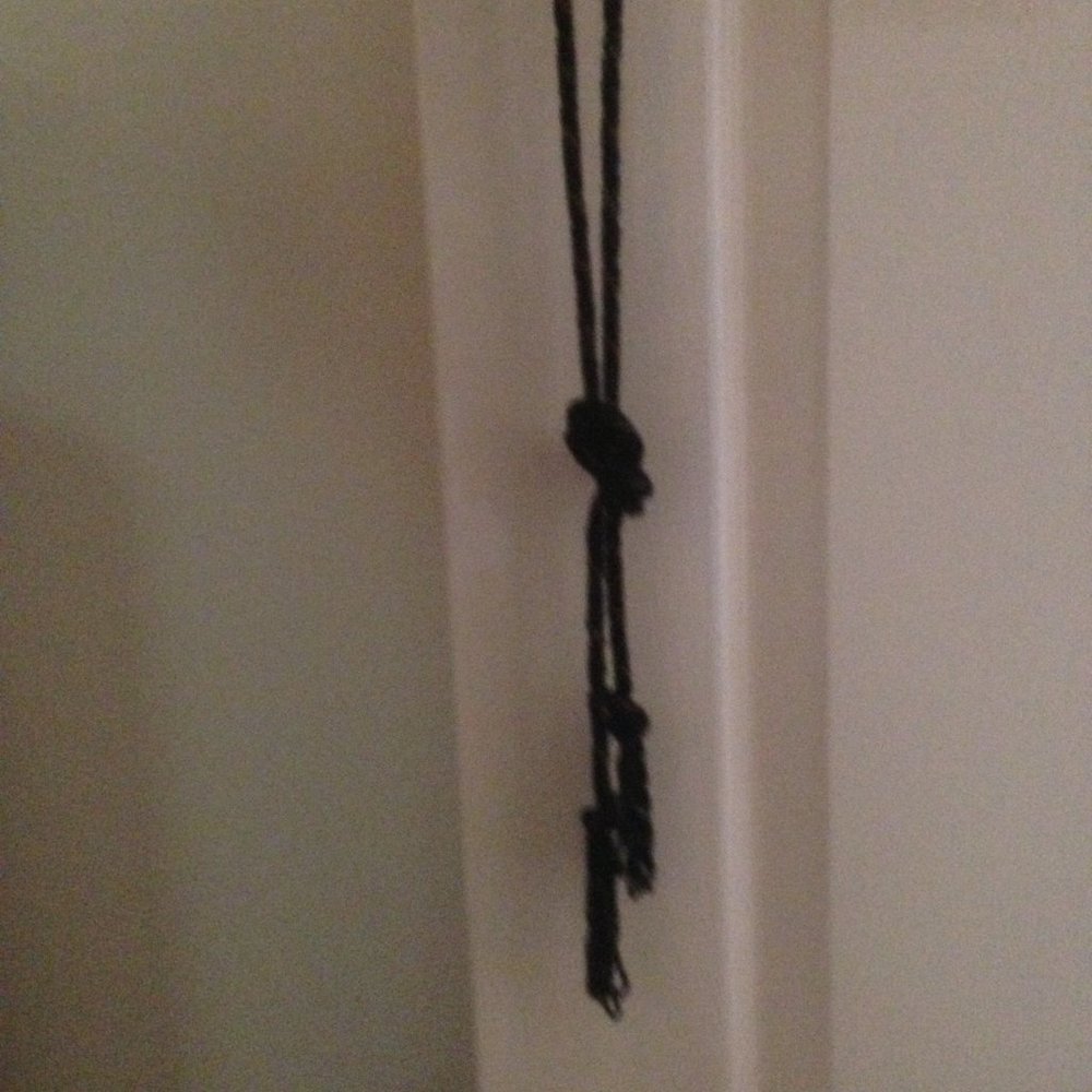1920's Vintage Black and Gold Tassel Necklace